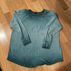 Torrid Women's Crew Neck Sweatshirt Ombre Green Size 1